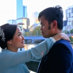 Maria and Stephen - pre-wedding shoot Southbank, Melbourne